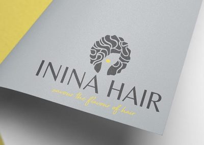 inina hair custom logo design 3