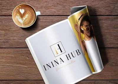 inina hub custom logo design