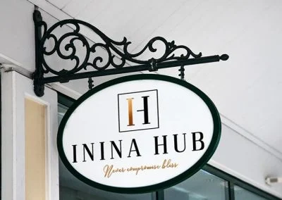 inina hub logo design