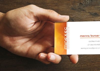 minexec business card design