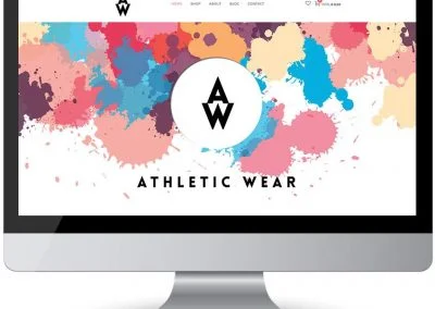 screen web design athletic wear