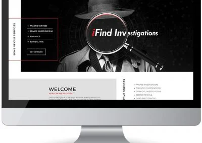 screen web design ifind investigations