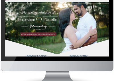 screen web design wedding web design randrwedding