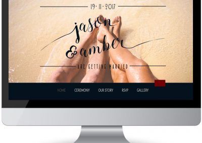 screen web design weddings sail theme
