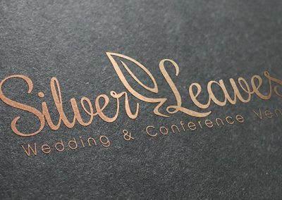 silver leaves logo design