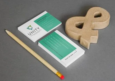 unity business card design