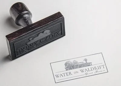 wow guest farm vereeniging logo design rubber stamp