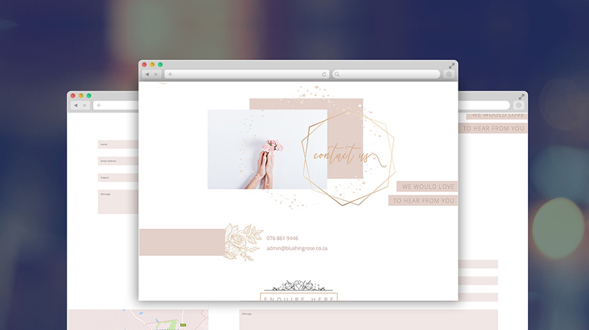 Blushing Rose Events - Business Branding Development
