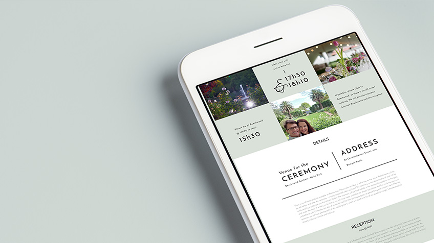 Alex and Tracy – Invitation Website Design