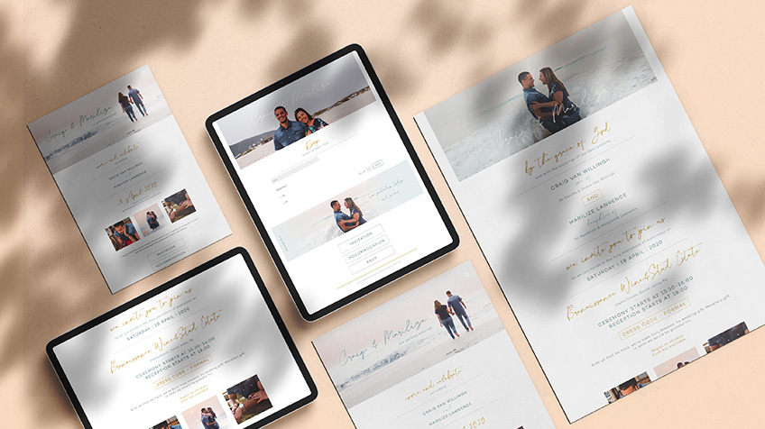 images portfolio craig marilize invitation web design Wedding Website - Craig & Marilize