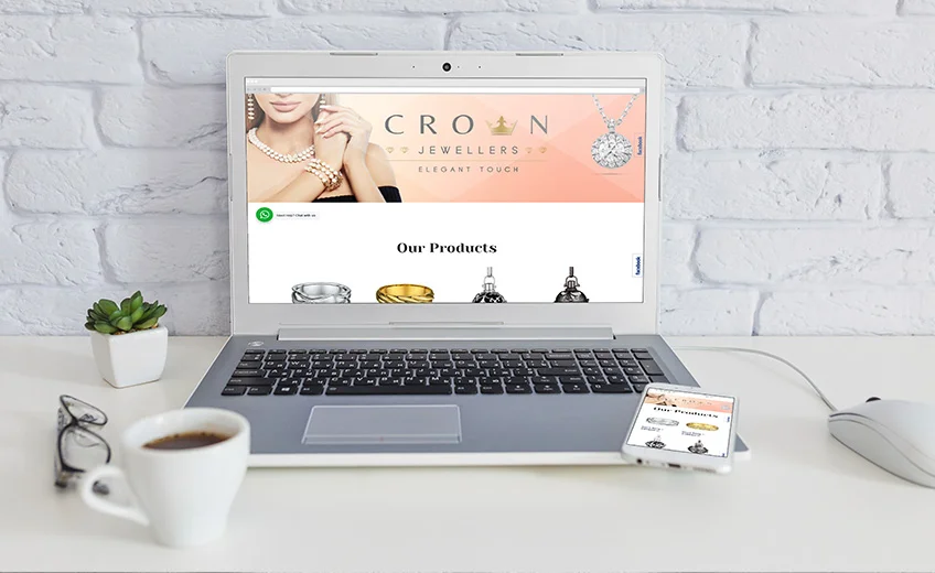 CROWN JEWELLERS – ECOMMERCE WEBSITE DESIGN