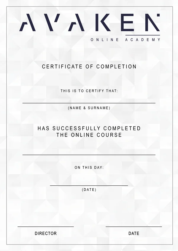 BP LMS Certificate sample