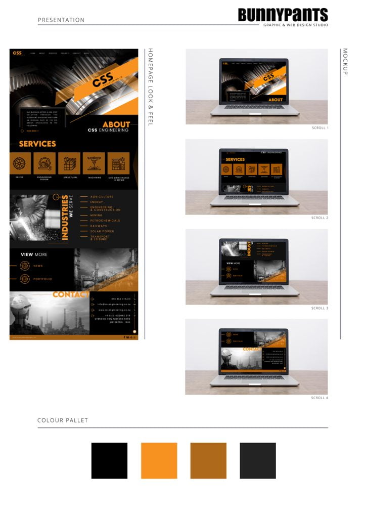 CSS Engineering Website Presentation Option 2