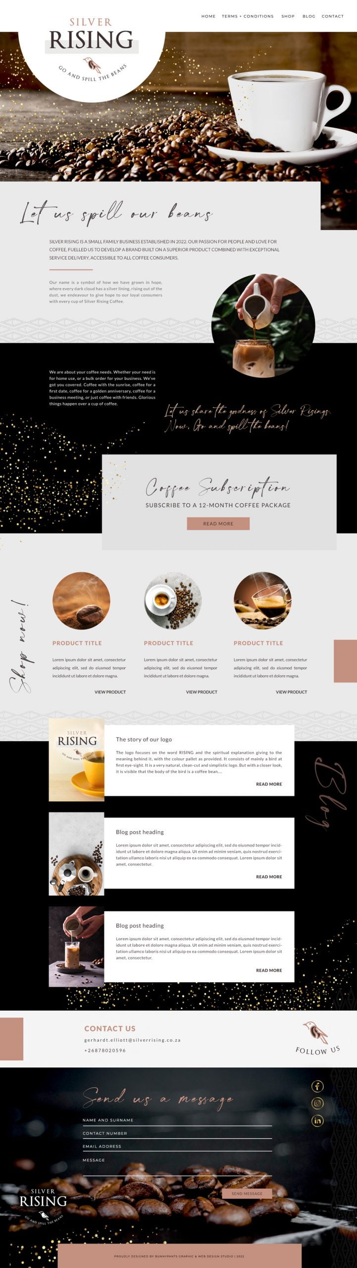custom website design online store design