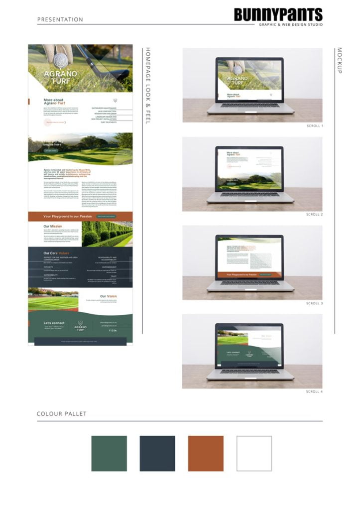 Agrano Turf Website Presentation Option 1