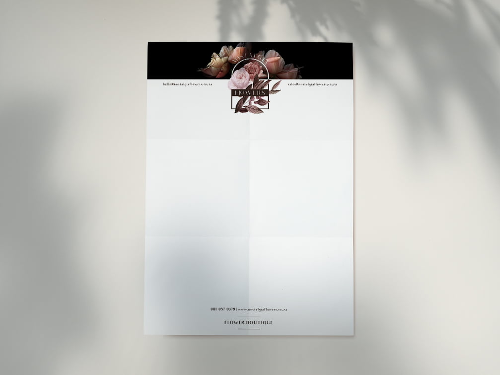 create a brand process letterhead