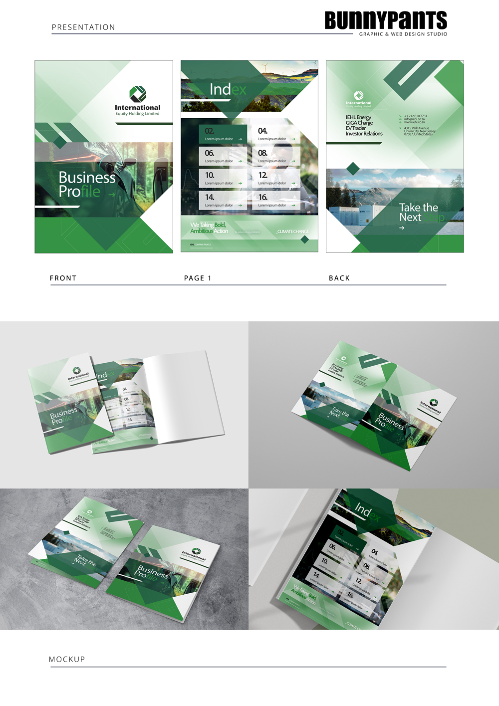 company profile design south africa from R780 per page