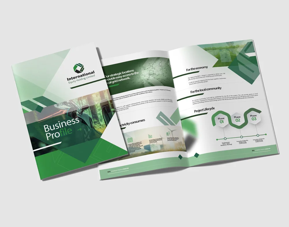 how to create and design a company profile south africa
